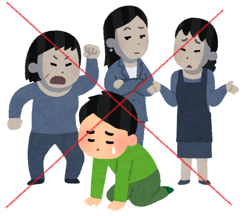 差別表現は絶対に禁止です