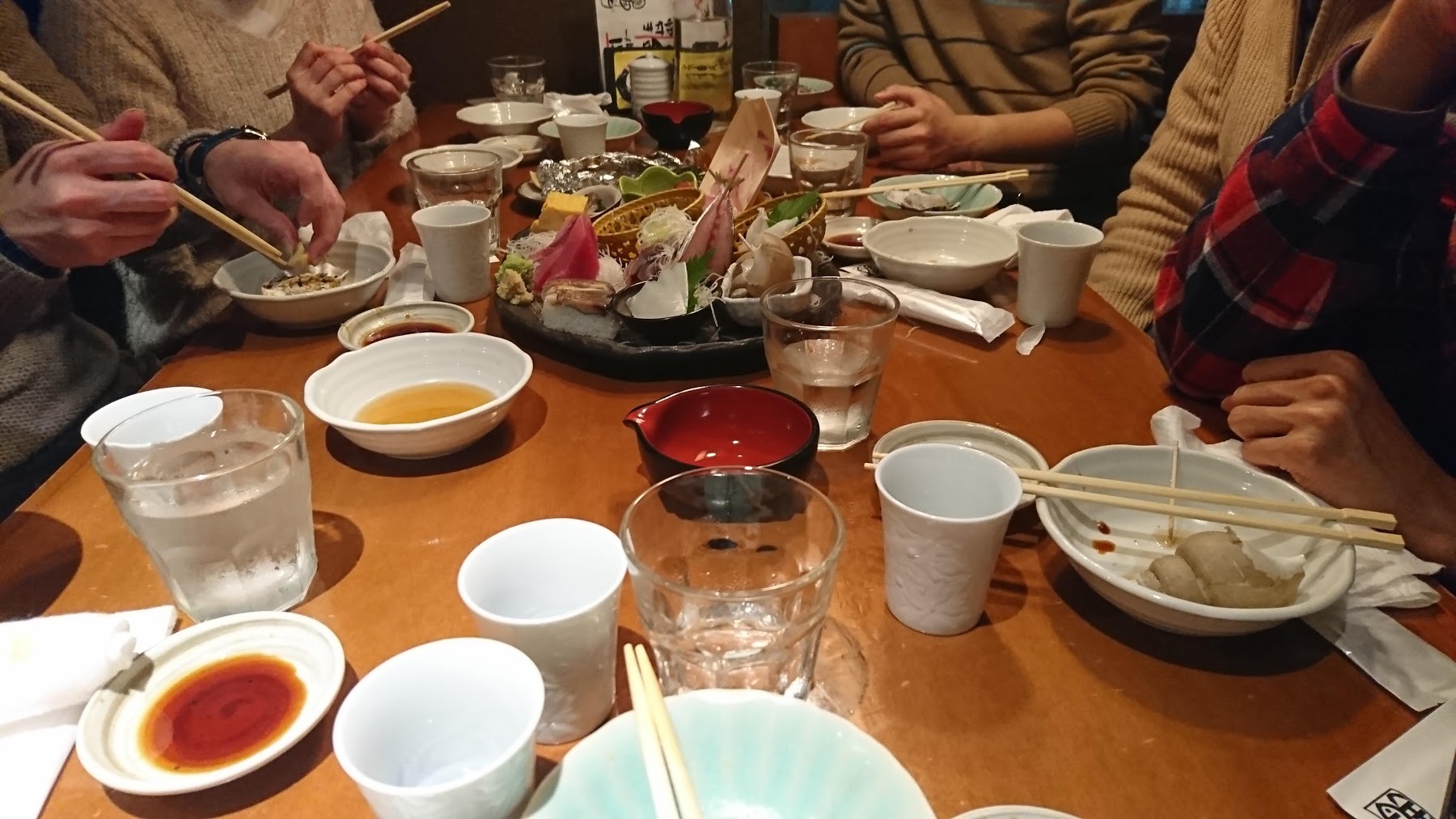 魚金での山歩会の２０１８年新年懇親会