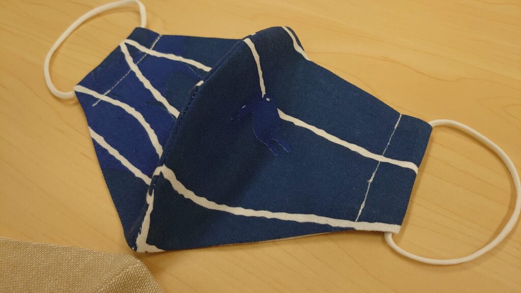いただいた手作りのマスク