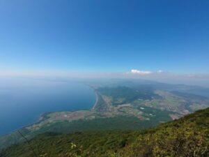 鹿児島上空より