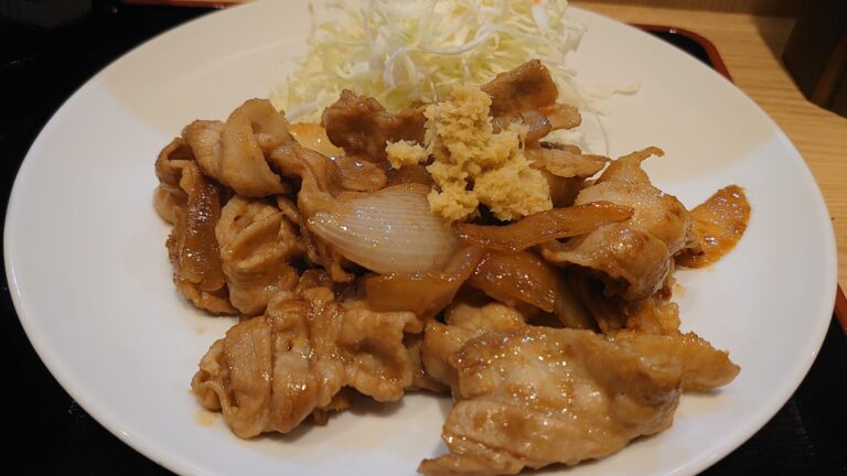 大久保駅近くの生姜焼き定食専門店
