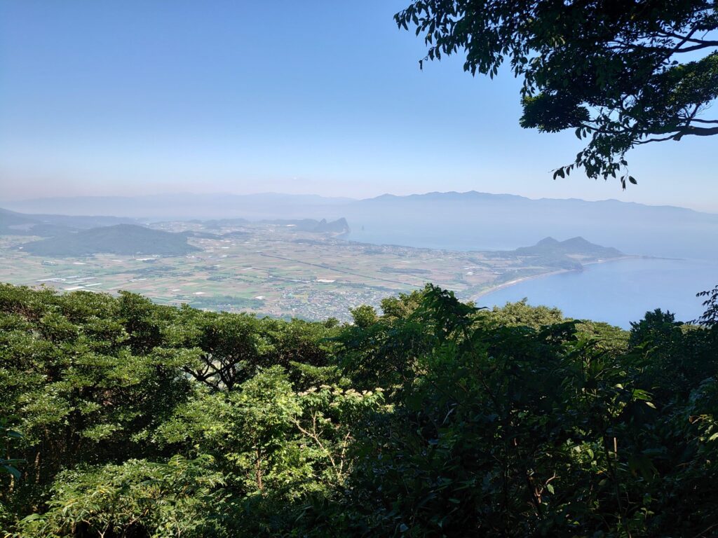開聞岳の5合目からの眺望