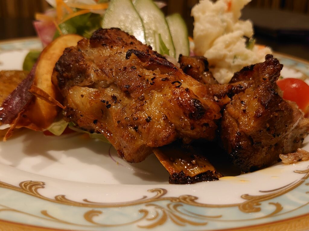 黒豚のスペアリブ焼き