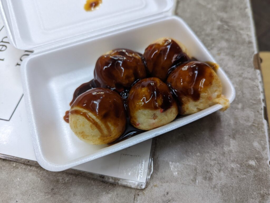 道頓堀のぴん蛸のたこ焼き