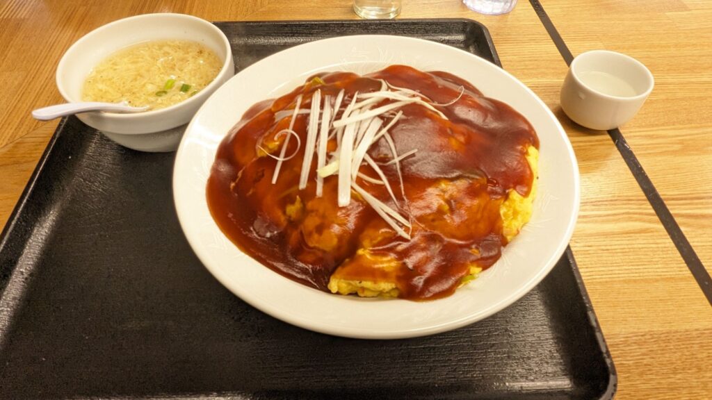 大盛軒のケチャップの天津飯だったと思います