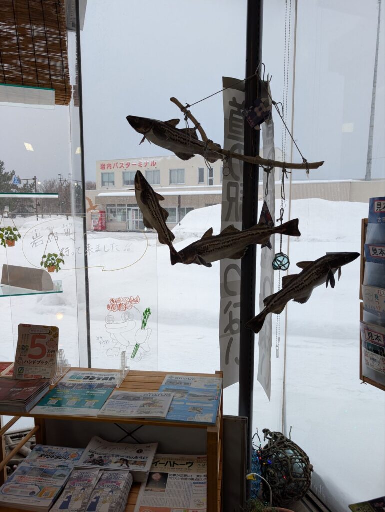 外をみると雪が降り積もっていて冬の北海道の太平洋側の積雪量の多さを感じます